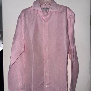 Banana Republic Pink Long Sleeve Dress Shirt- Mens Size Medium